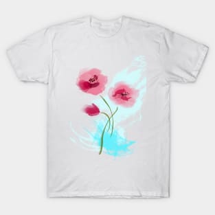 Poppies Watercolor T-Shirt